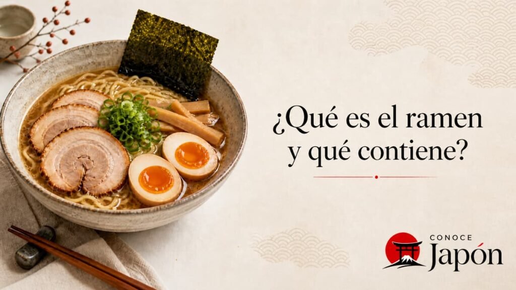 Descubre qué es el ramen, qué contiene y cuáles son sus tipos más conocidos, como shoyu, miso, shio o tonkotsu.