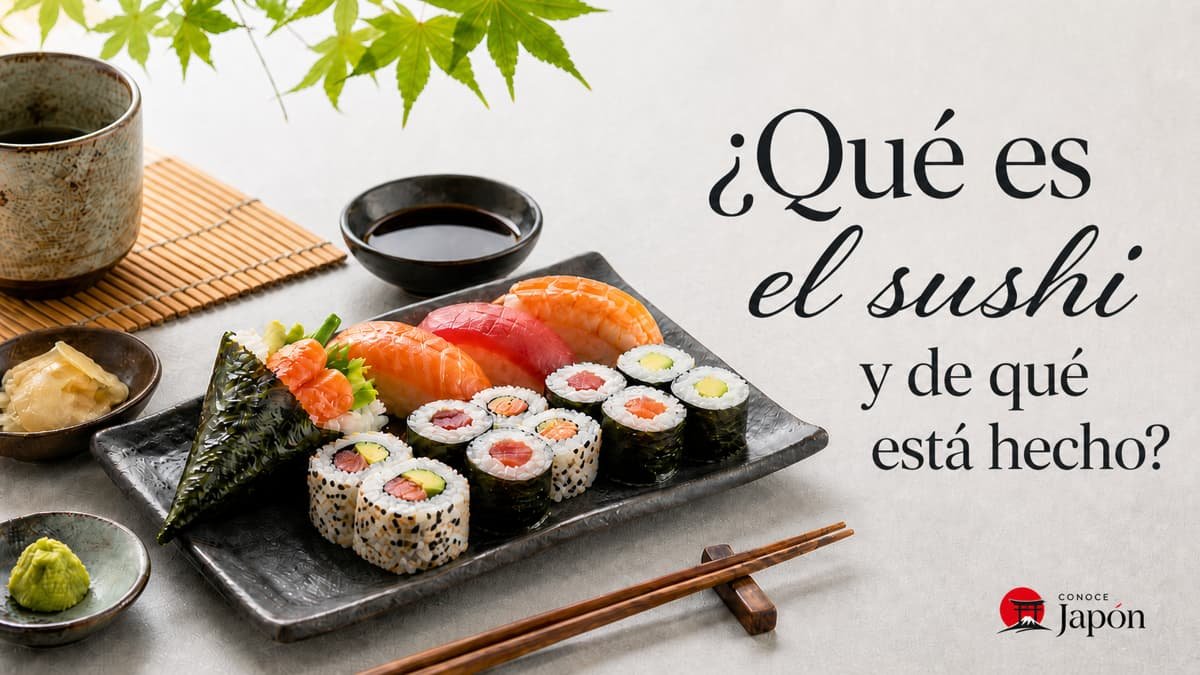 Descubre qué es el sushi, de qué está hecho y cuáles son sus tipos más conocidos, como maki, nigiri, sashimi o temaki.