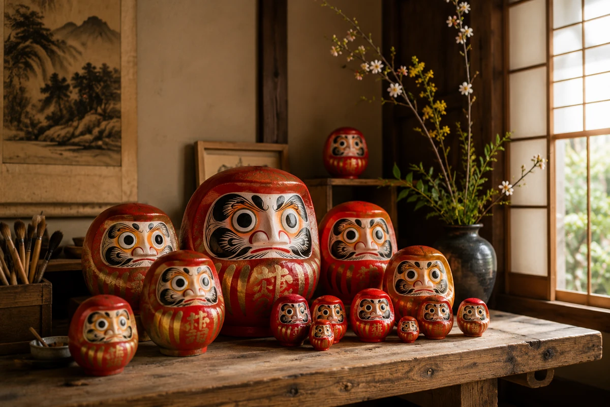 Imagen temática sobre ¿Qué es un daruma y qué significan sus ojos?